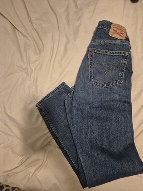 Levi's Blue Straight-Leg Denim Jeans